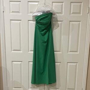 Shoshanna Strapless Emerald Dress